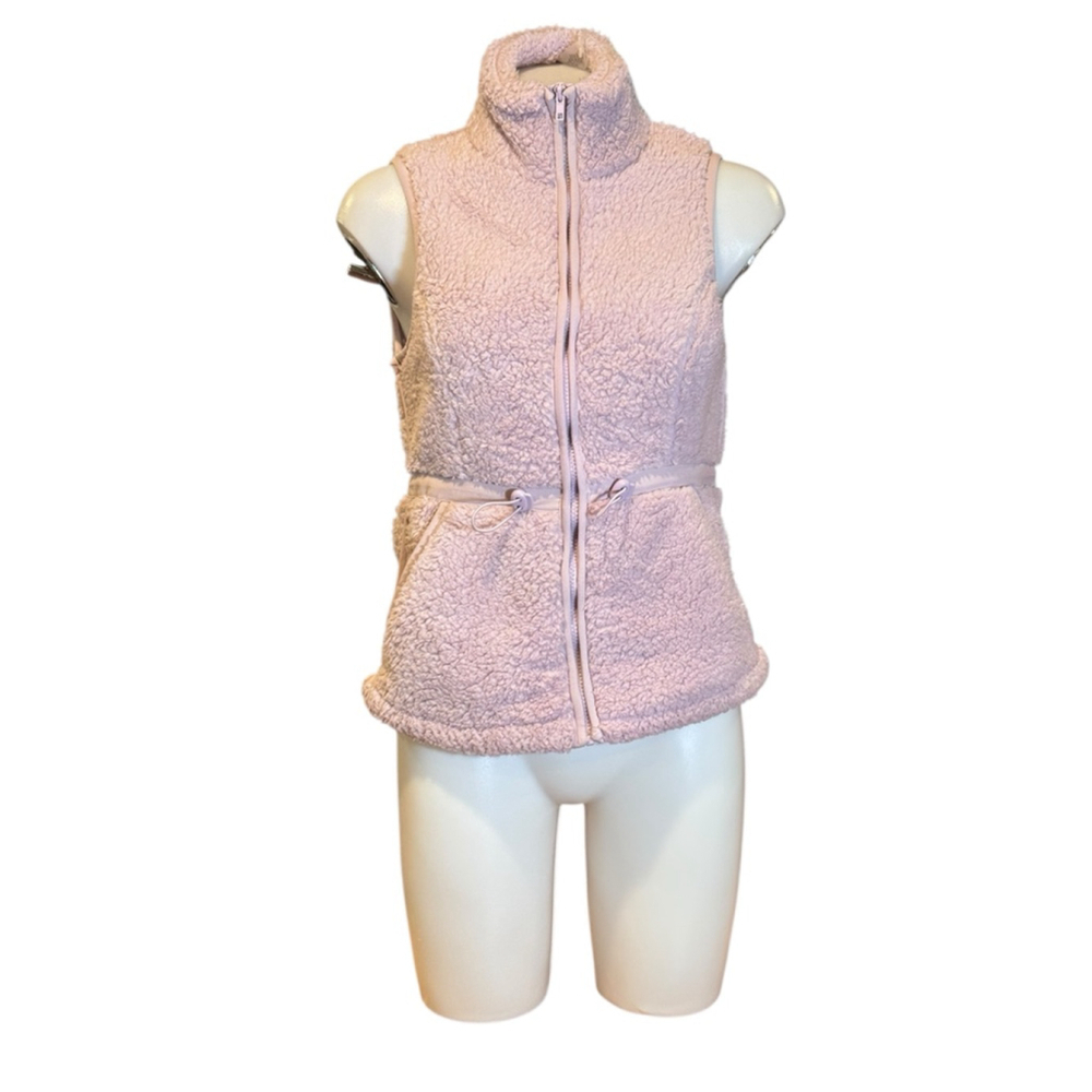 Women's Nicole Miller Sport sherpa Vest Size M Purple